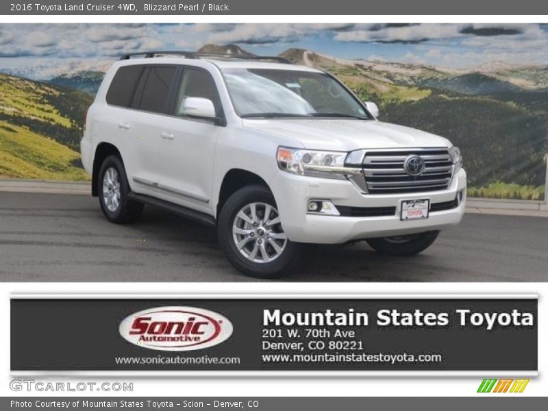 Blizzard Pearl / Black 2016 Toyota Land Cruiser 4WD