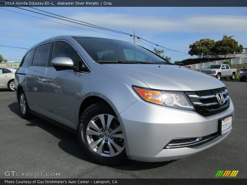 Alabaster Silver Metallic / Gray 2014 Honda Odyssey EX-L