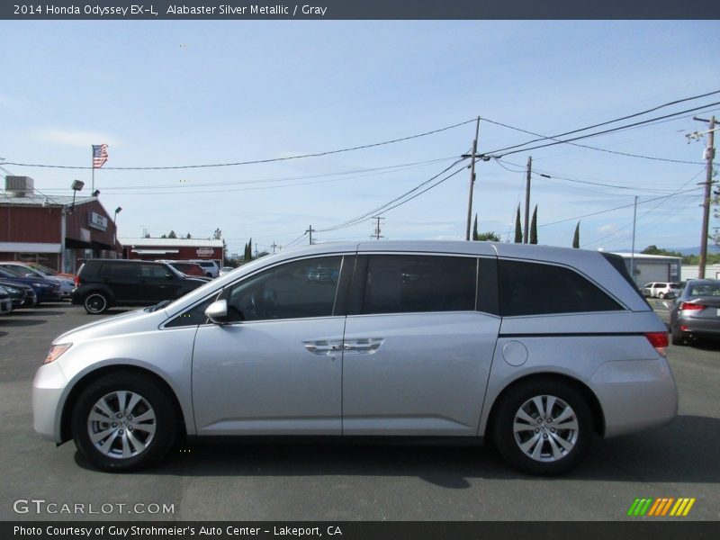 Alabaster Silver Metallic / Gray 2014 Honda Odyssey EX-L