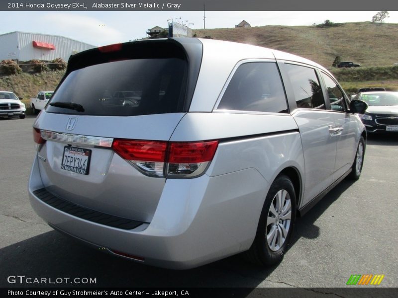 Alabaster Silver Metallic / Gray 2014 Honda Odyssey EX-L