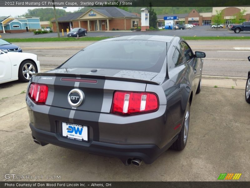 Sterling Gray Metallic / Stone 2012 Ford Mustang GT Premium Coupe