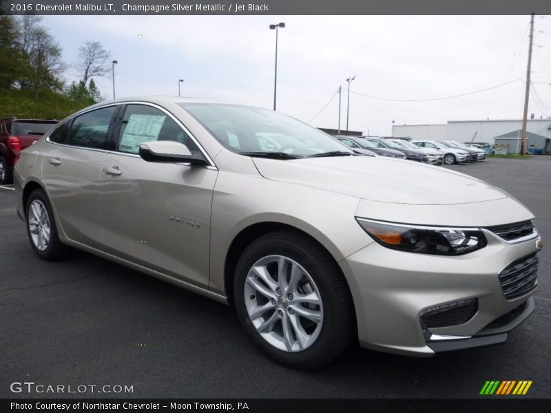 Champagne Silver Metallic / Jet Black 2016 Chevrolet Malibu LT