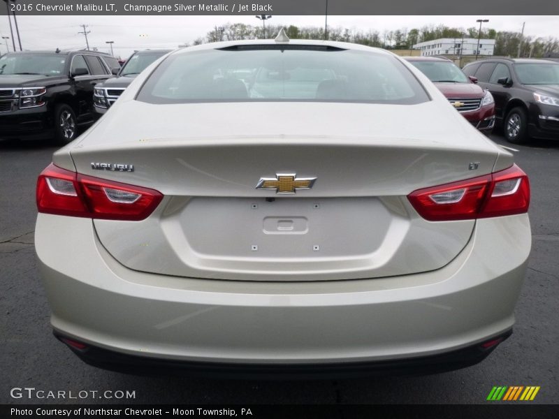 Champagne Silver Metallic / Jet Black 2016 Chevrolet Malibu LT