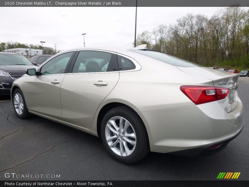 Champagne Silver Metallic / Jet Black 2016 Chevrolet Malibu LT