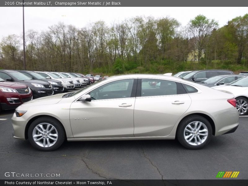 Champagne Silver Metallic / Jet Black 2016 Chevrolet Malibu LT