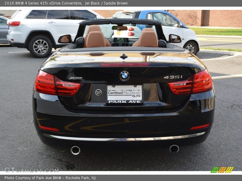 Jet Black / Saddle Brown 2016 BMW 4 Series 435i xDrive Convertible