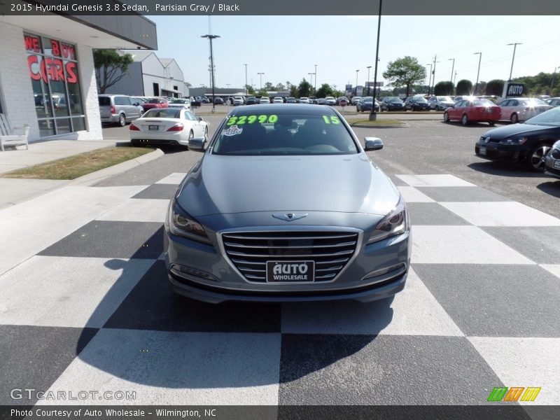 Parisian Gray / Black 2015 Hyundai Genesis 3.8 Sedan