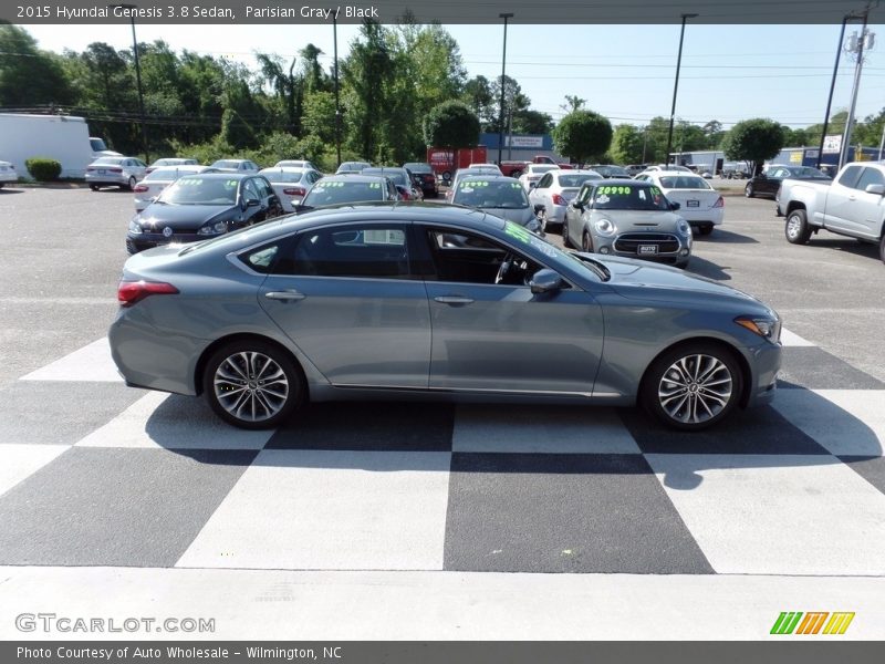 Parisian Gray / Black 2015 Hyundai Genesis 3.8 Sedan