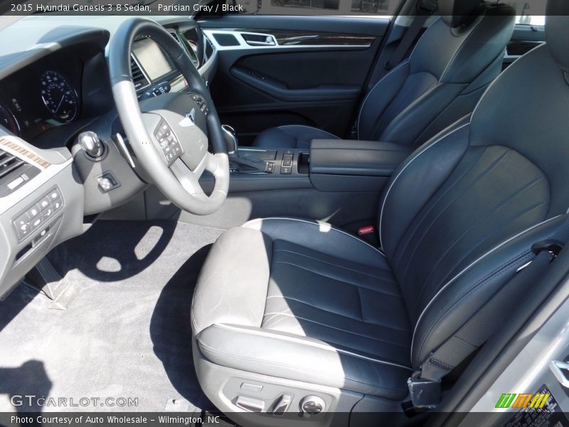 Parisian Gray / Black 2015 Hyundai Genesis 3.8 Sedan