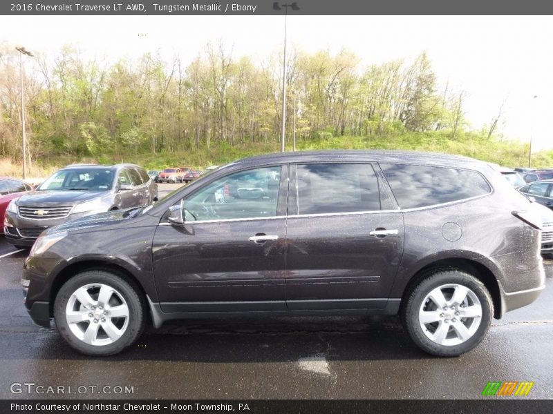 Tungsten Metallic / Ebony 2016 Chevrolet Traverse LT AWD