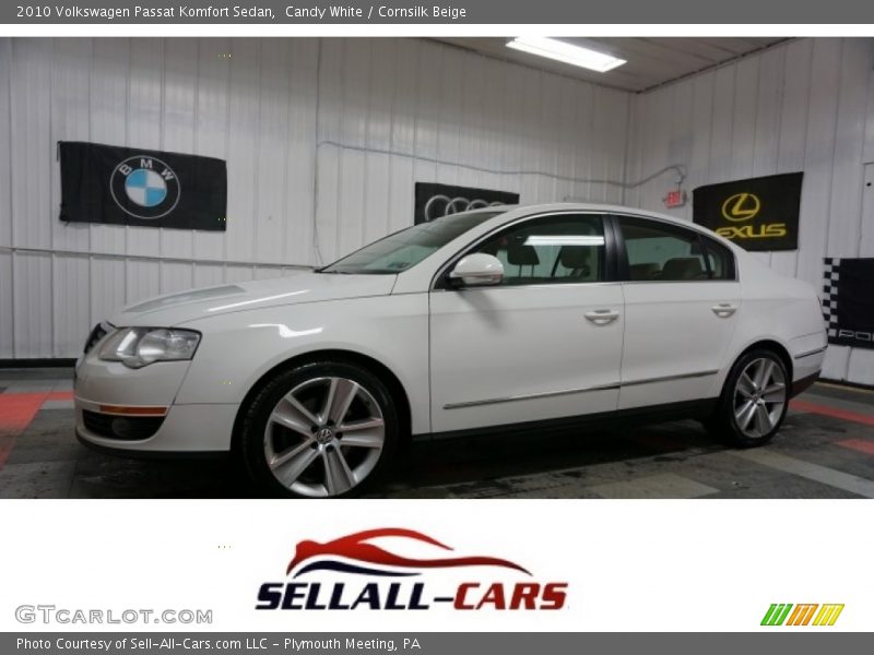 Candy White / Cornsilk Beige 2010 Volkswagen Passat Komfort Sedan