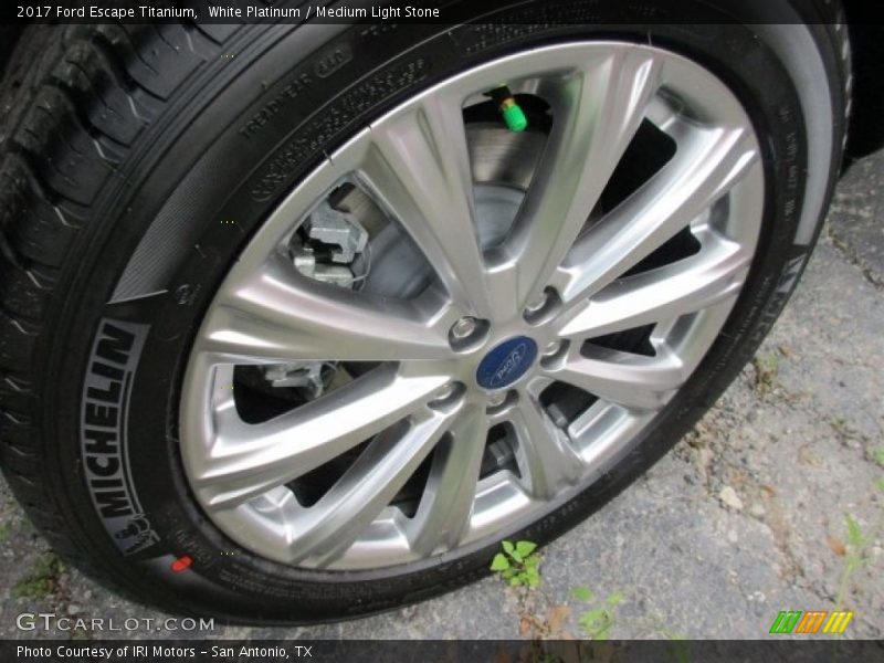 White Platinum / Medium Light Stone 2017 Ford Escape Titanium