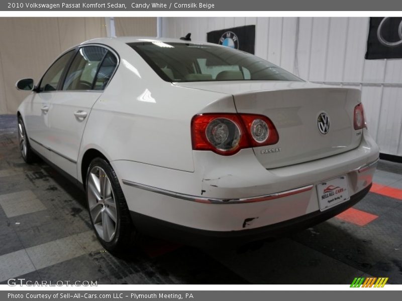 Candy White / Cornsilk Beige 2010 Volkswagen Passat Komfort Sedan
