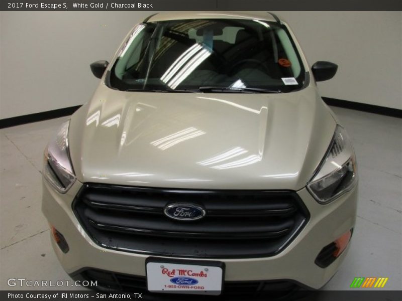 White Gold / Charcoal Black 2017 Ford Escape S
