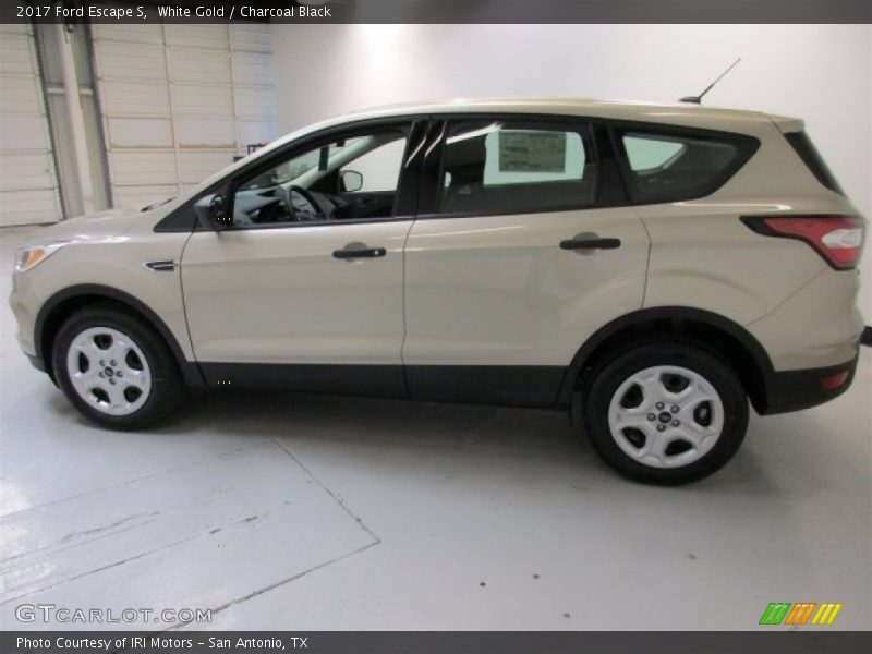 White Gold / Charcoal Black 2017 Ford Escape S