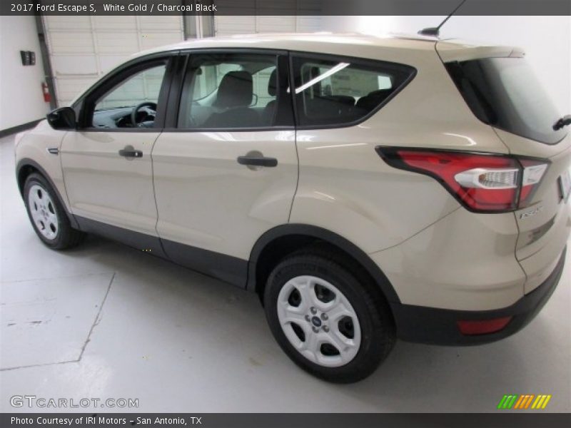 White Gold / Charcoal Black 2017 Ford Escape S