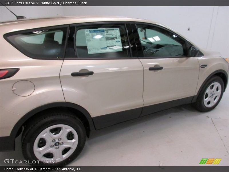 White Gold / Charcoal Black 2017 Ford Escape S