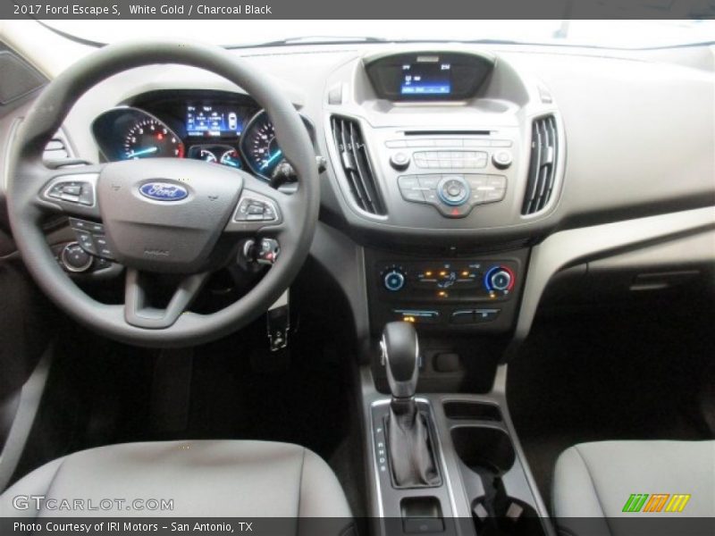 White Gold / Charcoal Black 2017 Ford Escape S