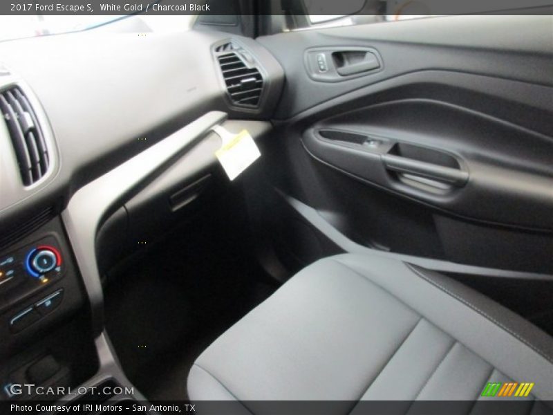 White Gold / Charcoal Black 2017 Ford Escape S