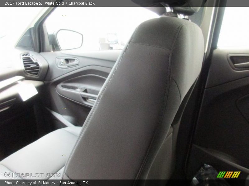 White Gold / Charcoal Black 2017 Ford Escape S