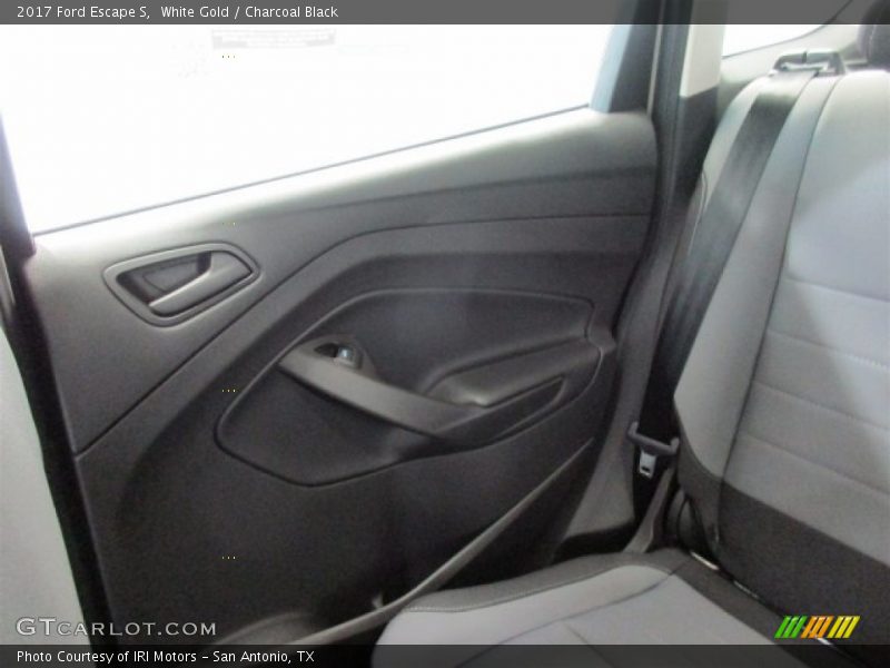 White Gold / Charcoal Black 2017 Ford Escape S