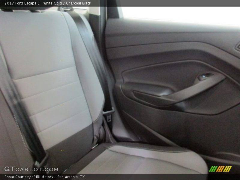 White Gold / Charcoal Black 2017 Ford Escape S