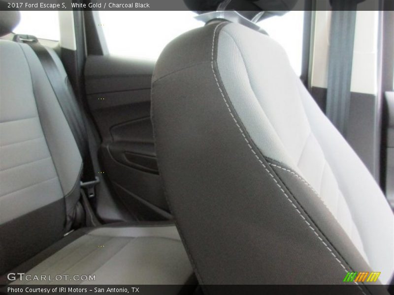 White Gold / Charcoal Black 2017 Ford Escape S