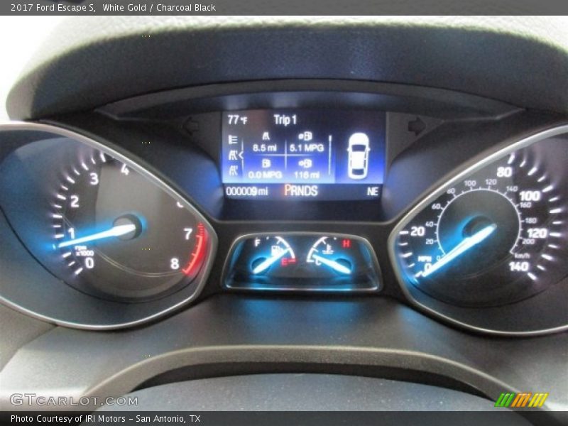 White Gold / Charcoal Black 2017 Ford Escape S