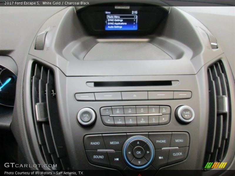 White Gold / Charcoal Black 2017 Ford Escape S