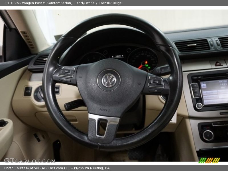 Candy White / Cornsilk Beige 2010 Volkswagen Passat Komfort Sedan
