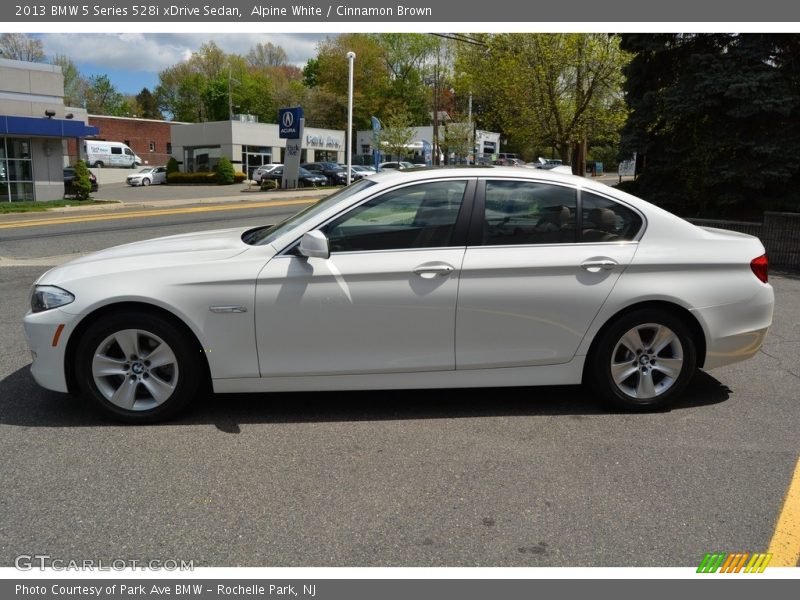 Alpine White / Cinnamon Brown 2013 BMW 5 Series 528i xDrive Sedan