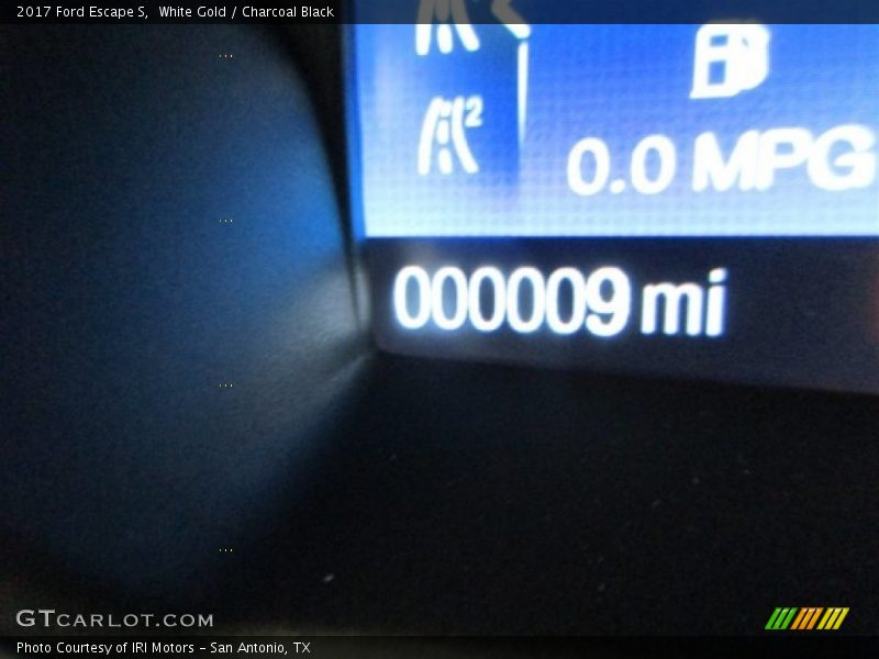 White Gold / Charcoal Black 2017 Ford Escape S