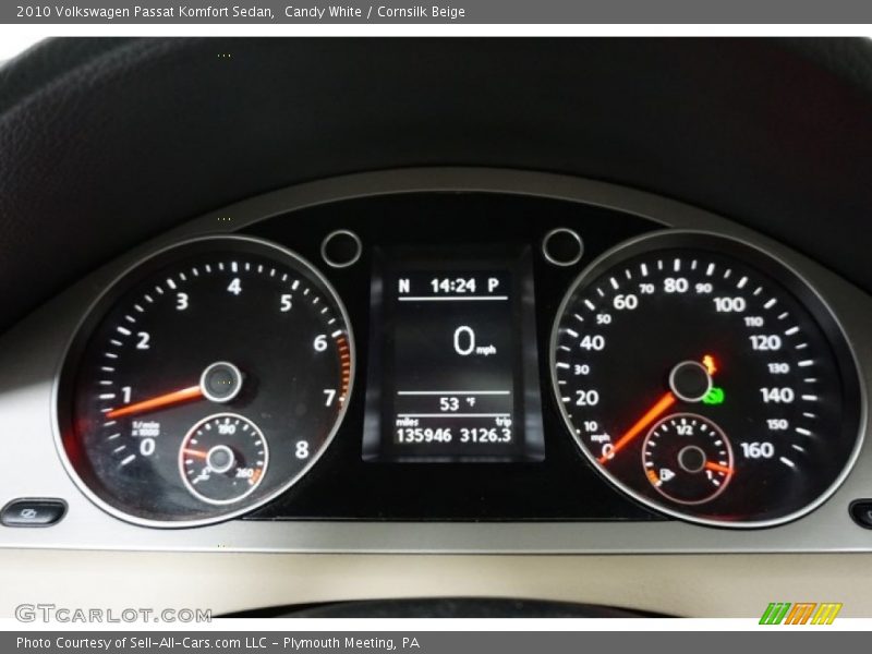 Candy White / Cornsilk Beige 2010 Volkswagen Passat Komfort Sedan