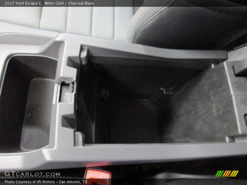 White Gold / Charcoal Black 2017 Ford Escape S