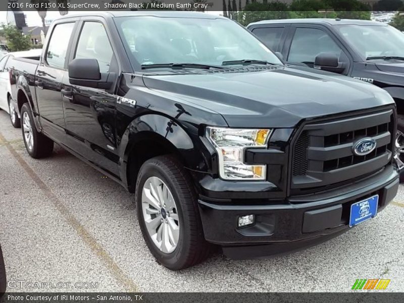 Shadow Black / Medium Earth Gray 2016 Ford F150 XL SuperCrew