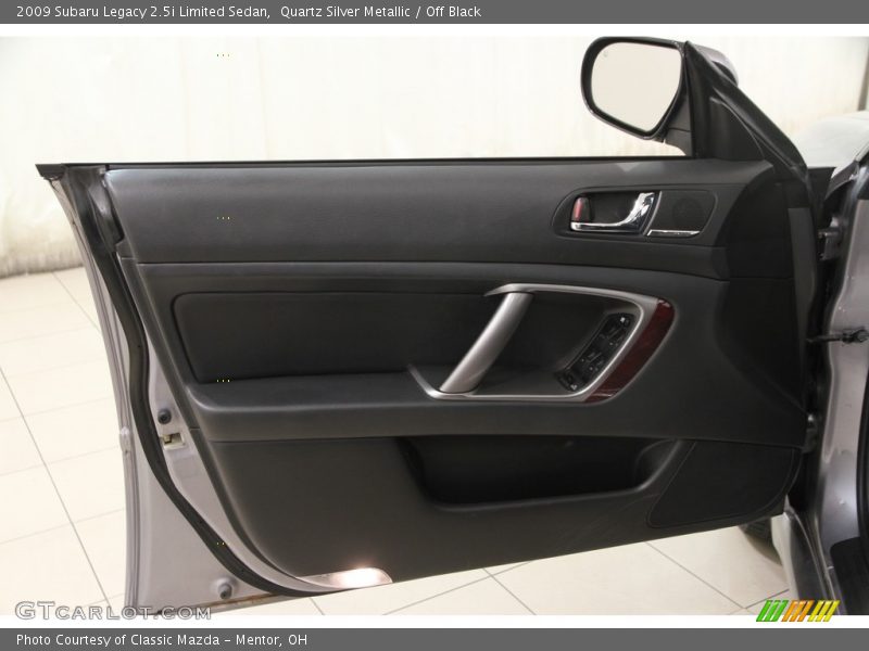 Quartz Silver Metallic / Off Black 2009 Subaru Legacy 2.5i Limited Sedan