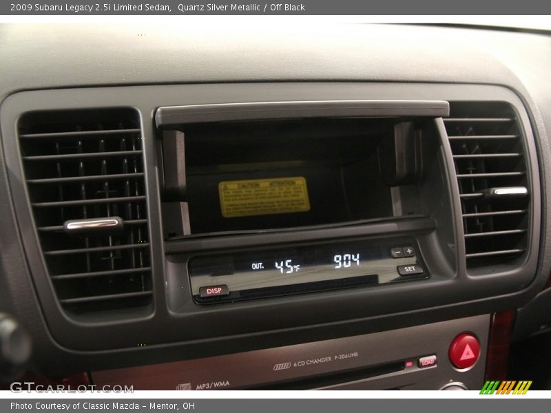 Quartz Silver Metallic / Off Black 2009 Subaru Legacy 2.5i Limited Sedan