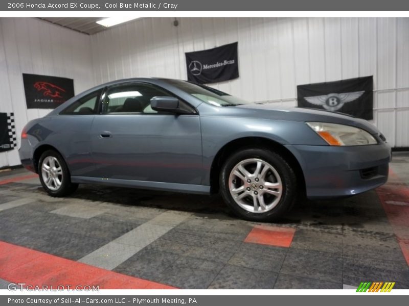 Cool Blue Metallic / Gray 2006 Honda Accord EX Coupe