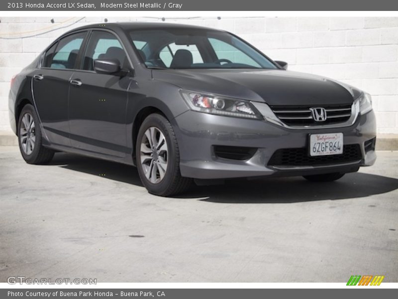 Modern Steel Metallic / Gray 2013 Honda Accord LX Sedan