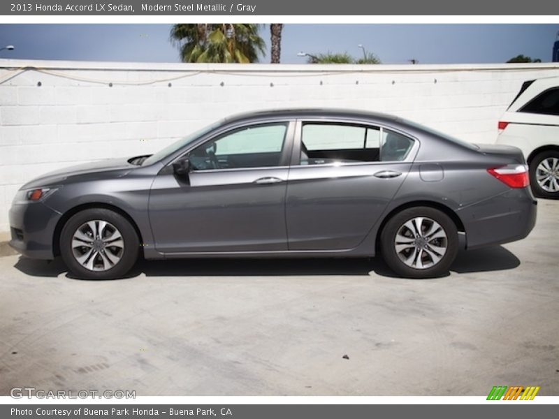 Modern Steel Metallic / Gray 2013 Honda Accord LX Sedan