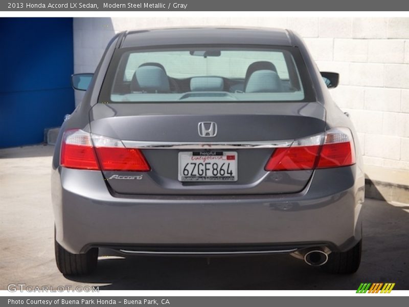 Modern Steel Metallic / Gray 2013 Honda Accord LX Sedan