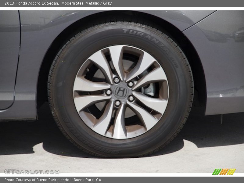 Modern Steel Metallic / Gray 2013 Honda Accord LX Sedan