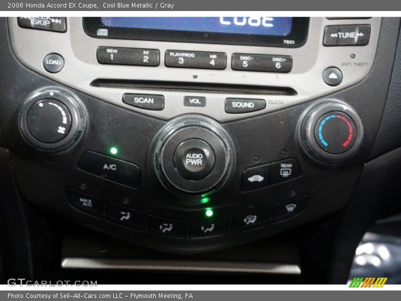 Cool Blue Metallic / Gray 2006 Honda Accord EX Coupe