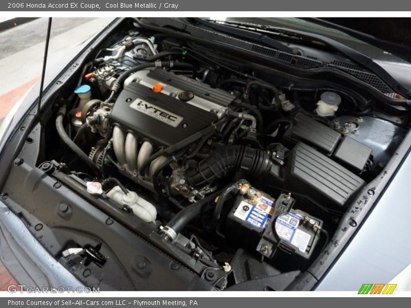 Cool Blue Metallic / Gray 2006 Honda Accord EX Coupe