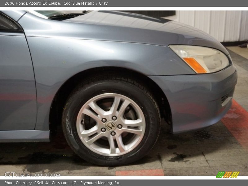 Cool Blue Metallic / Gray 2006 Honda Accord EX Coupe