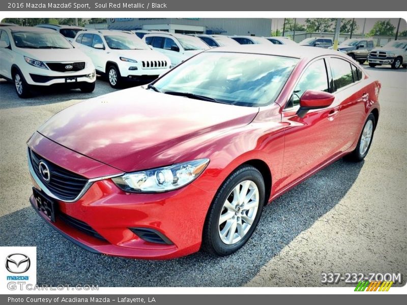 Soul Red Metallic / Black 2016 Mazda Mazda6 Sport