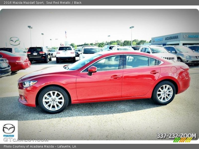 Soul Red Metallic / Black 2016 Mazda Mazda6 Sport