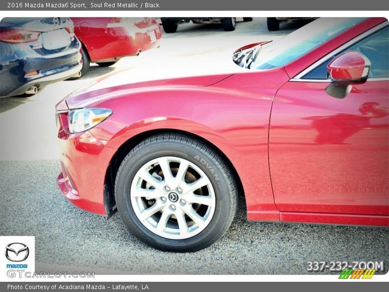 Soul Red Metallic / Black 2016 Mazda Mazda6 Sport