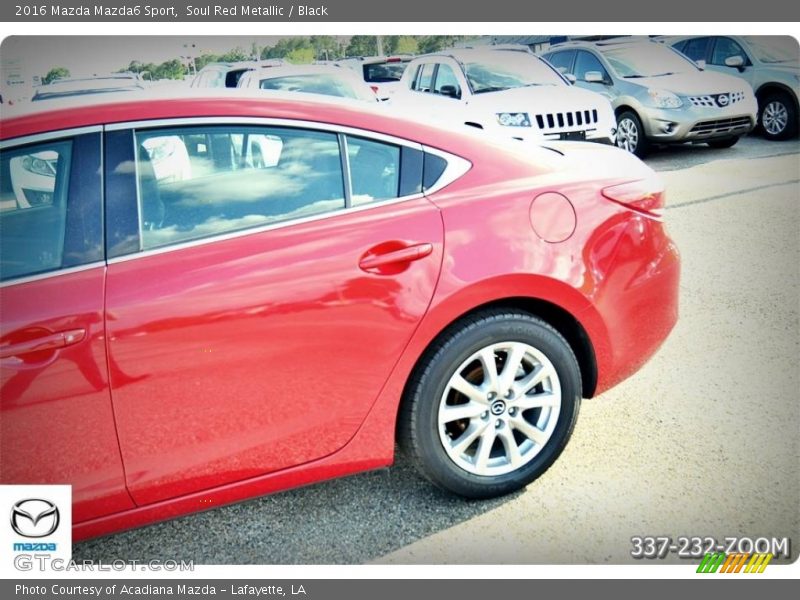 Soul Red Metallic / Black 2016 Mazda Mazda6 Sport