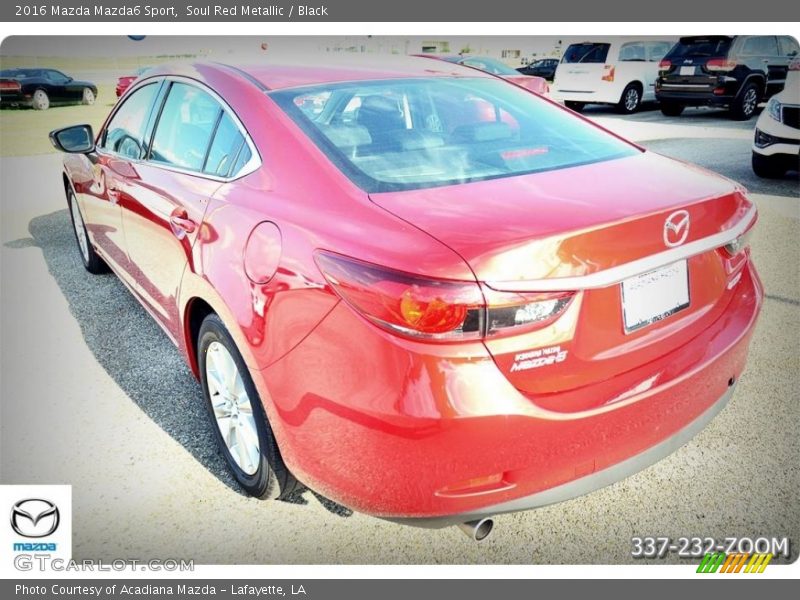 Soul Red Metallic / Black 2016 Mazda Mazda6 Sport